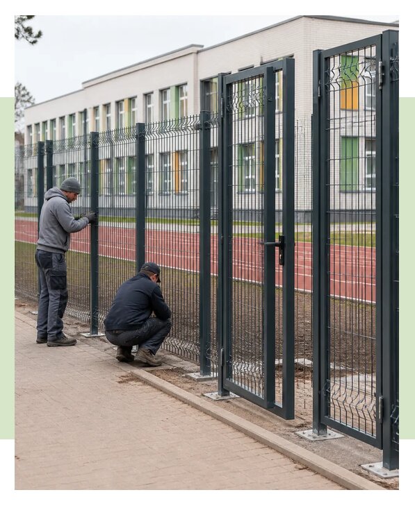 Монтаж ограждений для школ и учебных учреждений в Кондопоге